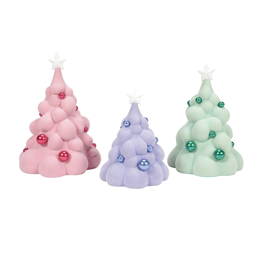 Department 56 Cross Product Village Accessory: Mallowdream Tree, Set of 3 sparkle-castle