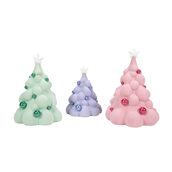 Department 56 Cross Product Village Accessory: Mallowdream Tree, Set of 3 sparkle-castle