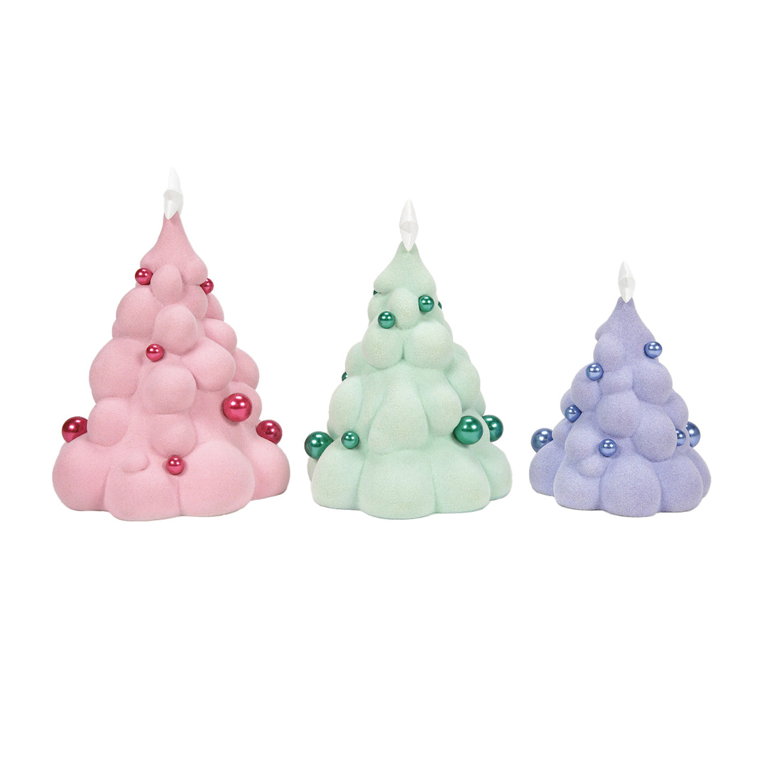 Department 56 Cross Product Village Accessory: Mallowdream Tree, Set of 3 sparkle-castle