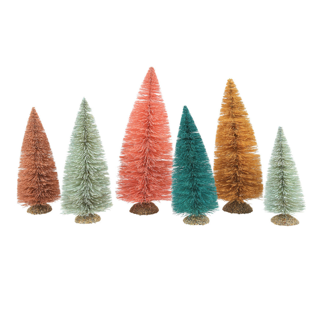 Department 56 Cross Product Village Accessory: Vista Pines, Set of 6 sparkle-castle