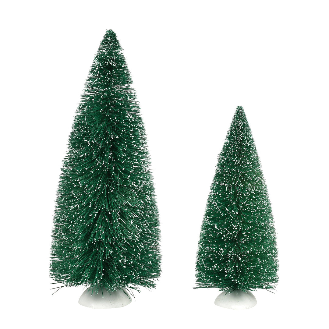 Department 56 Cross Product Village Accessory: Blue Spruce Pines, Set of 2 sparkle-castle