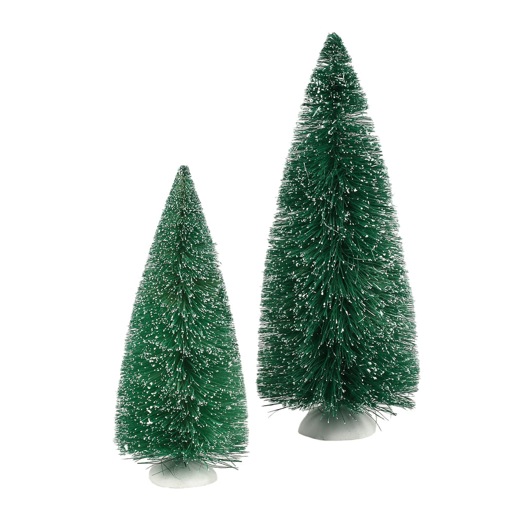 Department 56 Cross Product Village Accessory: Blue Spruce Pines, Set of 2 sparkle-castle