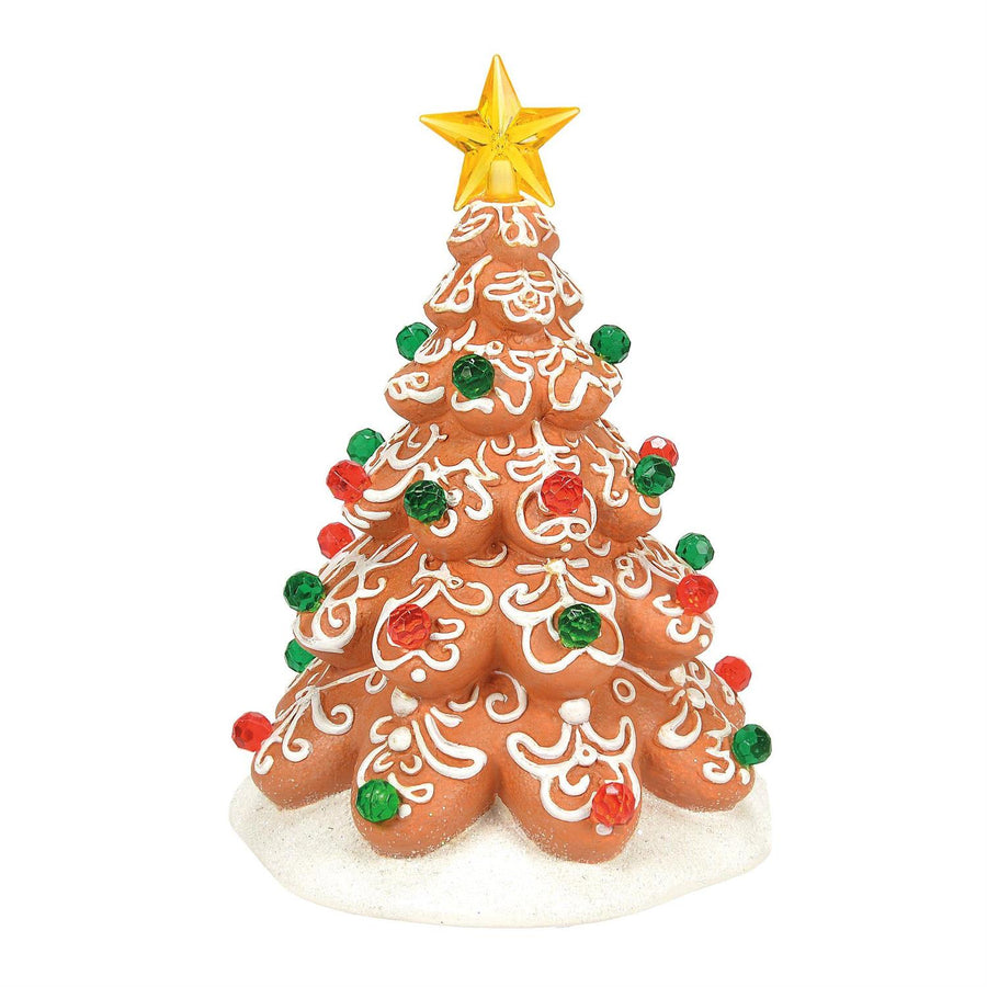 Department 56 Cross Product Village Accessory: Iced In Time For Santa Tree sparkle-castle