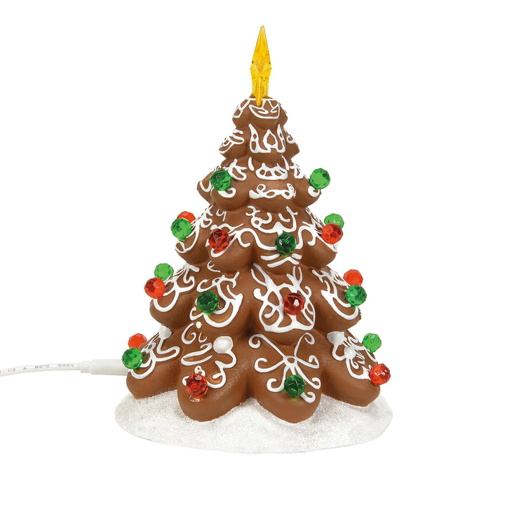 Department 56 Cross Product Village Accessory: Iced In Time For Santa Tree sparkle-castle