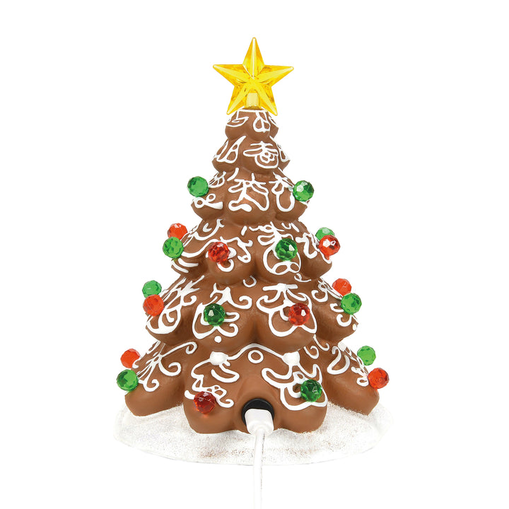 Department 56 Cross Product Village Accessory: Iced In Time For Santa Tree sparkle-castle