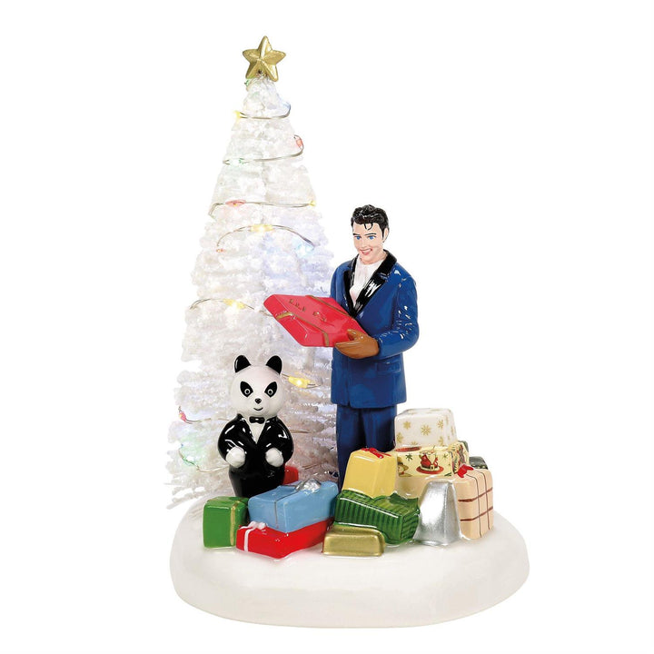 Department 56 Original Snow Village Accessory: Elvis Passes Out The Gifts