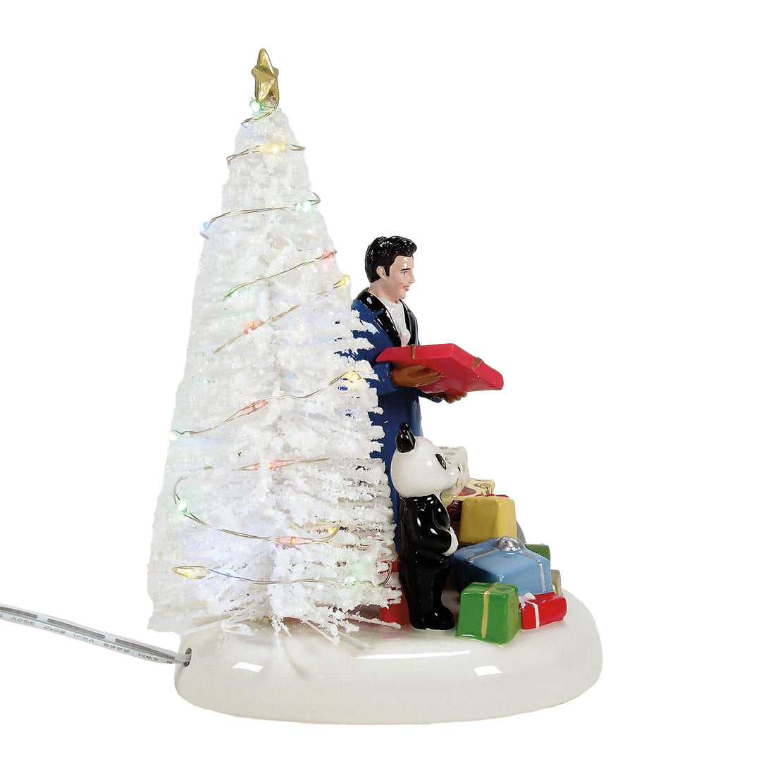 Department 56 Original Snow Village Accessory: Elvis Passes Out The Gifts