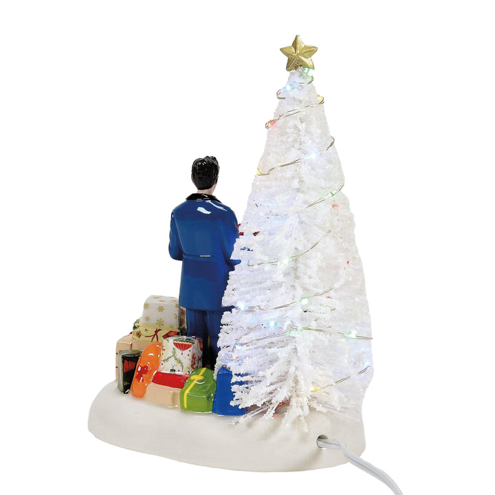 Department 56 Original Snow Village Accessory: Elvis Passes Out The Gifts