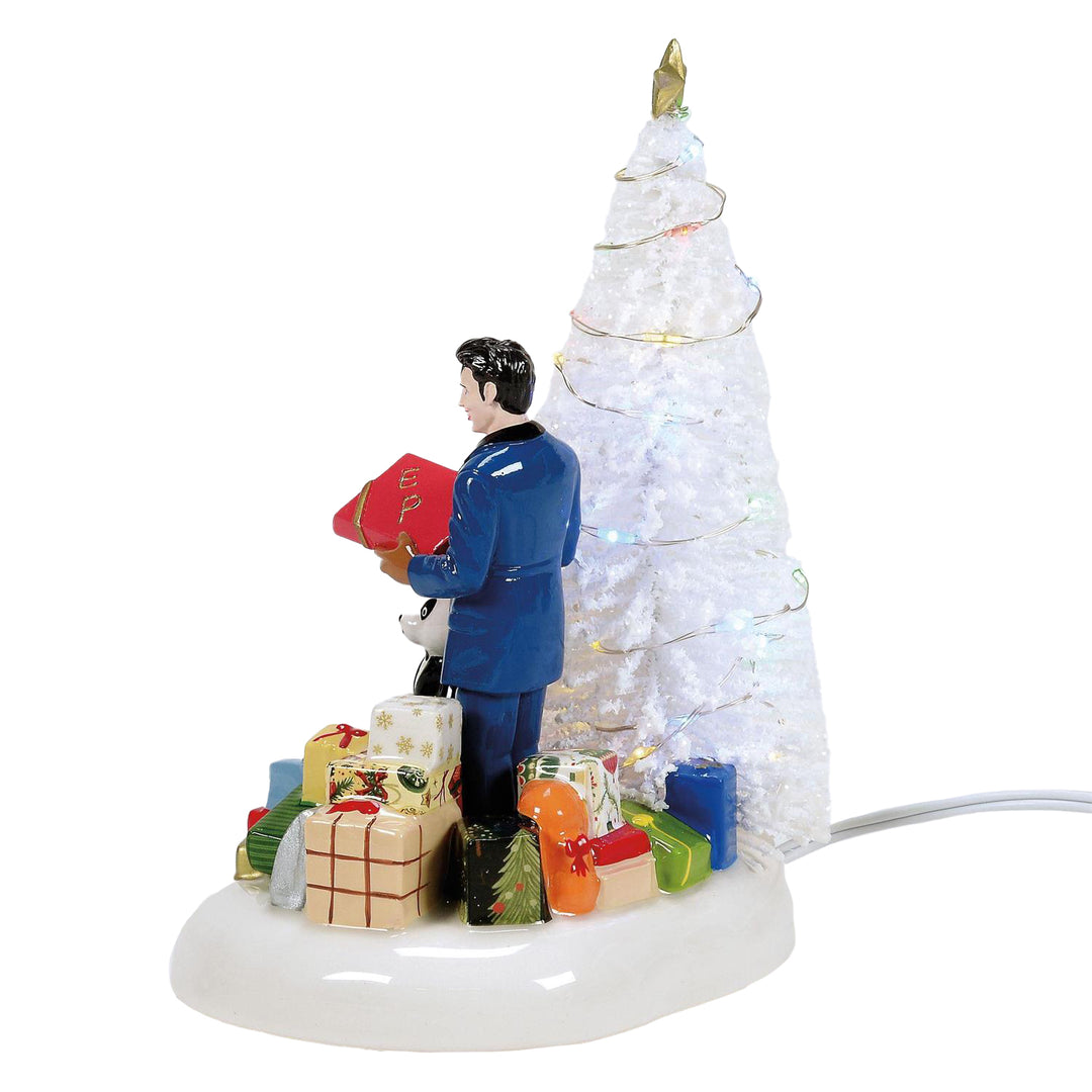 Department 56 Original Snow Village Accessory: Elvis Passes Out The Gifts