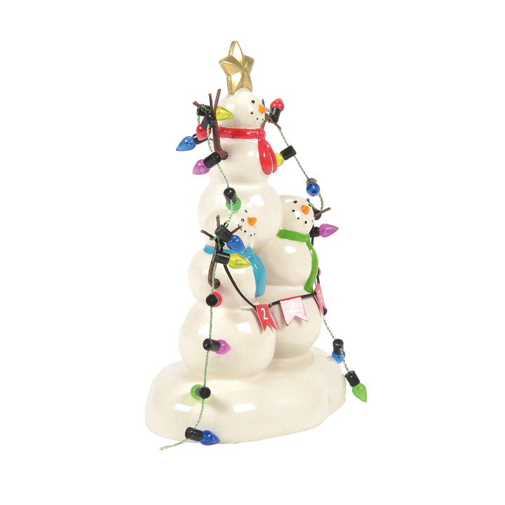 Department 56 Cross Product Village Accessory: Lucky The Snowman 2025 sparkle-castle