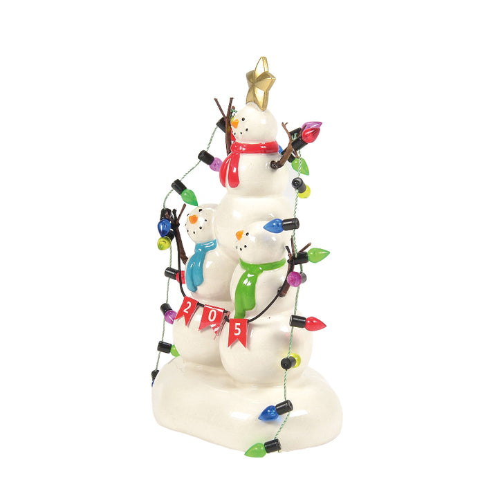 Department 56 Cross Product Village Accessory: Lucky The Snowman 2025 sparkle-castle