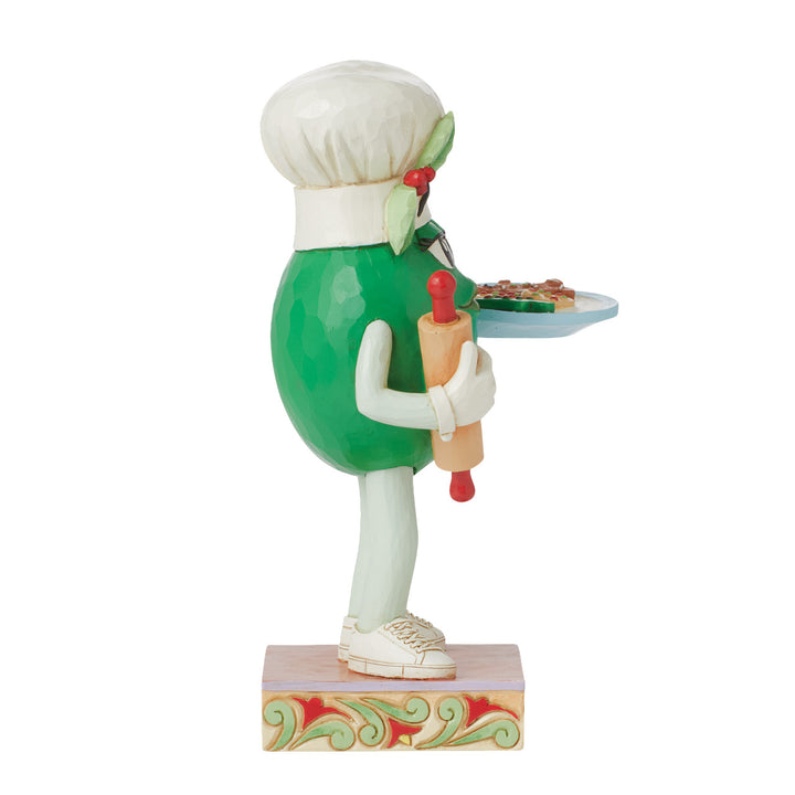 Jim Shore M&M'S: Green M&M With Cookies Figurine sparkle-castle