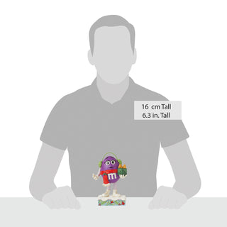Jim Shore M&M'S: Purple M&M With Cozy Earmuffs and Gift Figurine - SIGNED sparkle-castle