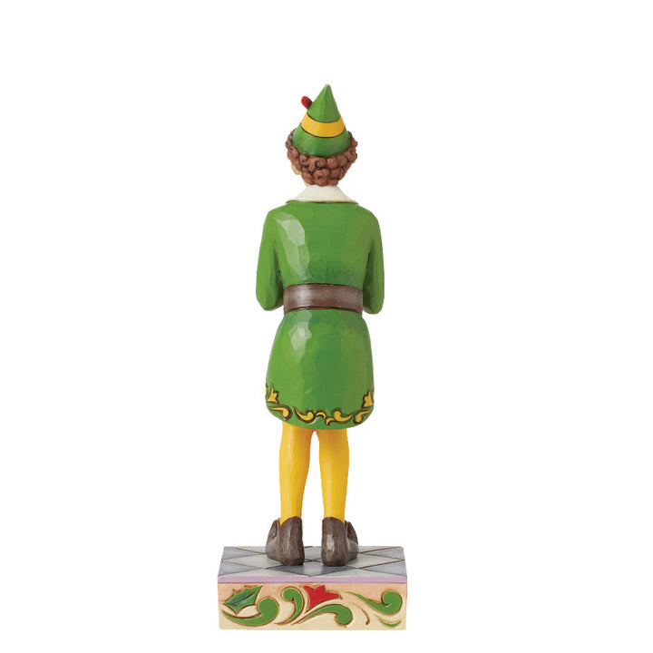Jim Shore Elf: Buddy Elf Squatted Excited Pose Figurine sparkle-castle