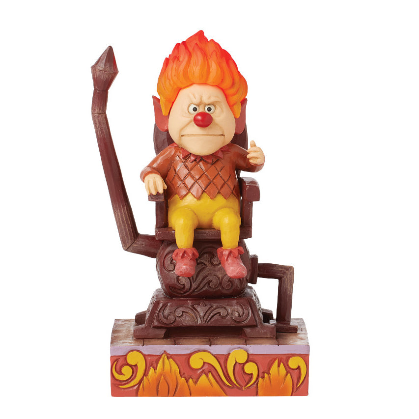 Jim Shore The Year Without A Santa Claus: Heat Miser Sitting On Throne Figurine sparkle-castle