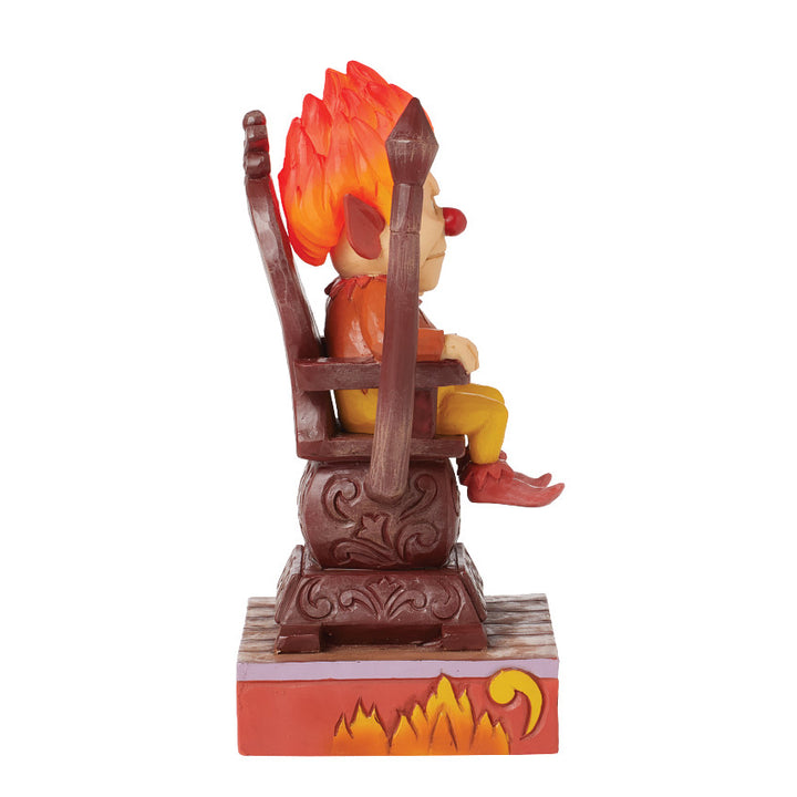 Jim Shore The Year Without A Santa Claus: Heat Miser Sitting On Throne Figurine sparkle-castle