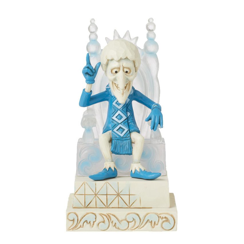 Jim Shore The Year Without A Santa Claus: Snow Miser Sitting On Throne Figurine sparkle-castle