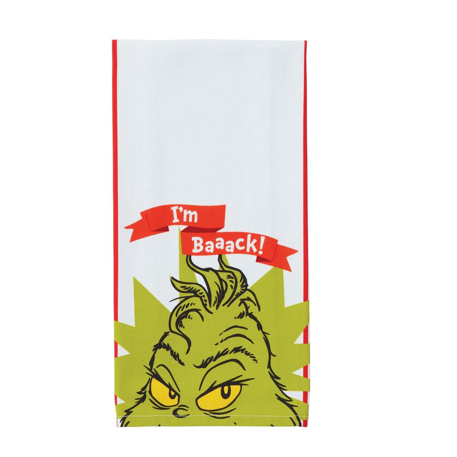 Studio Brands: Grinch I'm Baaack Tea Towel sparkle-castle