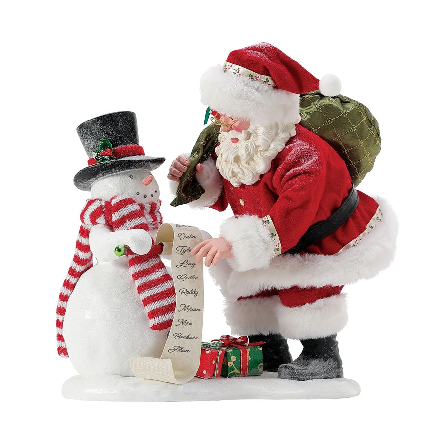 Department 56 Possible Dreams Santa: Nice List Figurine sparkle-castle