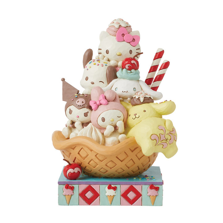 Jim Shore Sanrio: Hello Kitty & Friends Waffle Figurine sparkle-castle