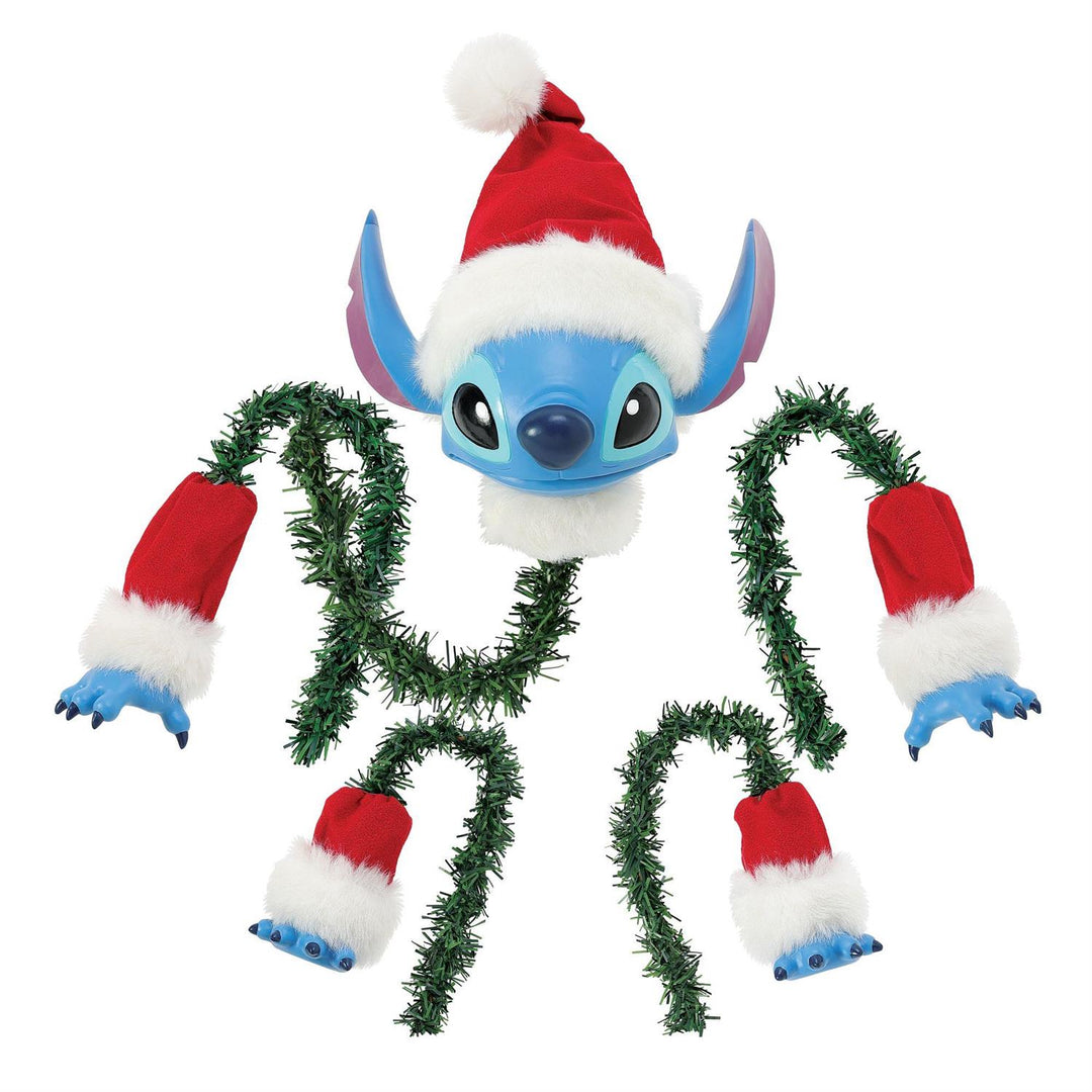 Department 56 Possible Dreams Disney: Santa Stitch Tree Topper sparkle-castle