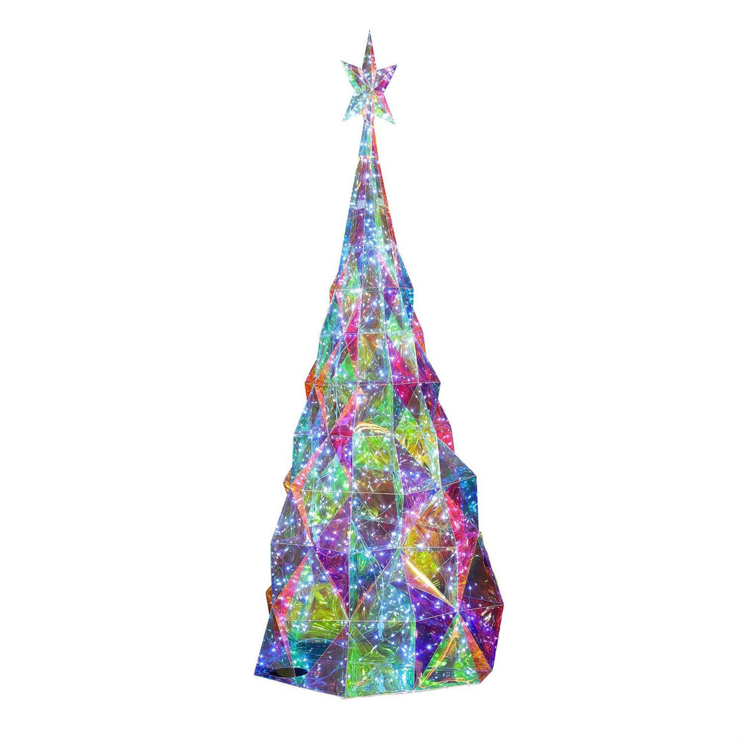 Department 56 Christmas Basics: Lit Prism Large Christmas Tree sparkle-castle