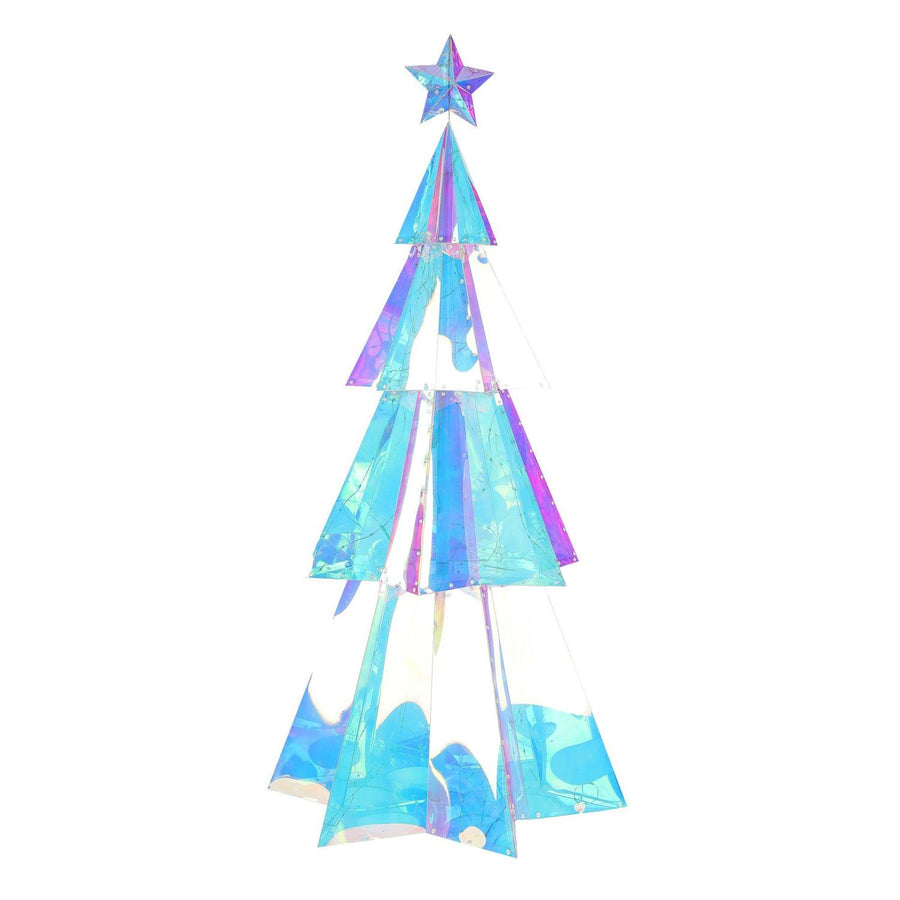 Department 56 Christmas Basics: Lit Prism Medium Christmas Tree sparkle-castle