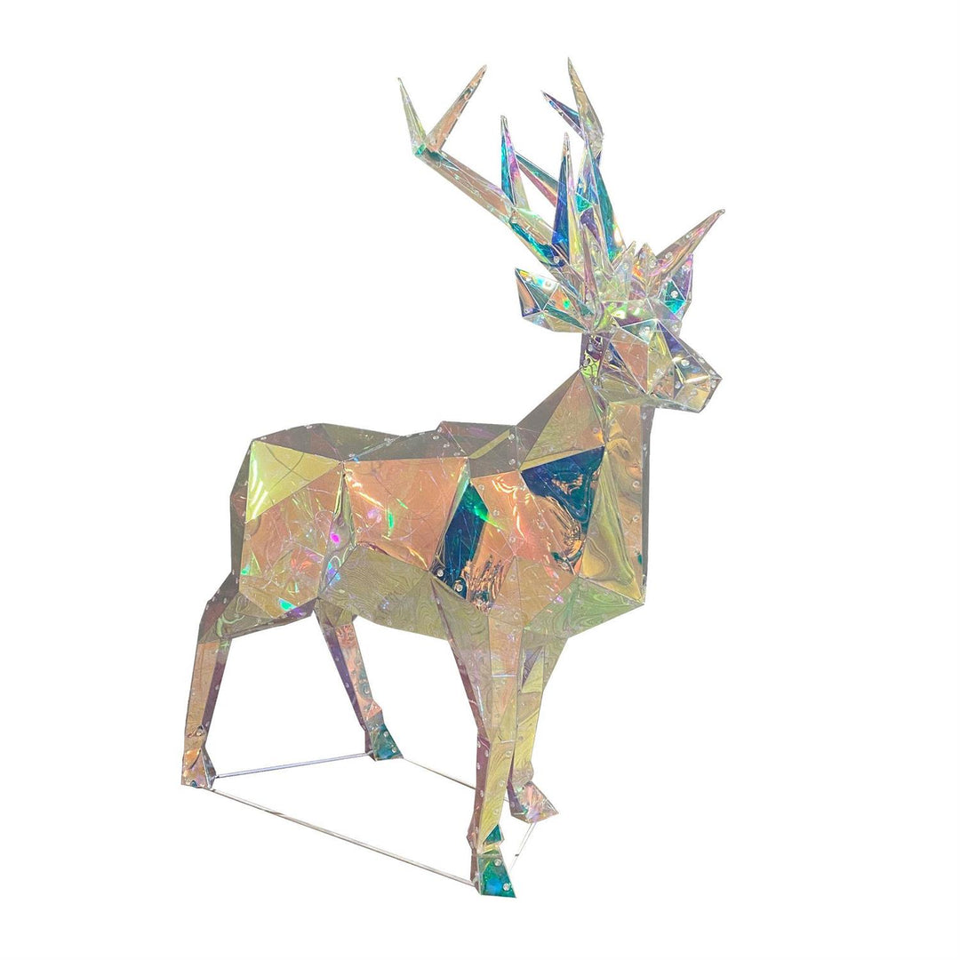 Department 56 Christmas Basics: Lit Prism Large Deer sparkle-castle
