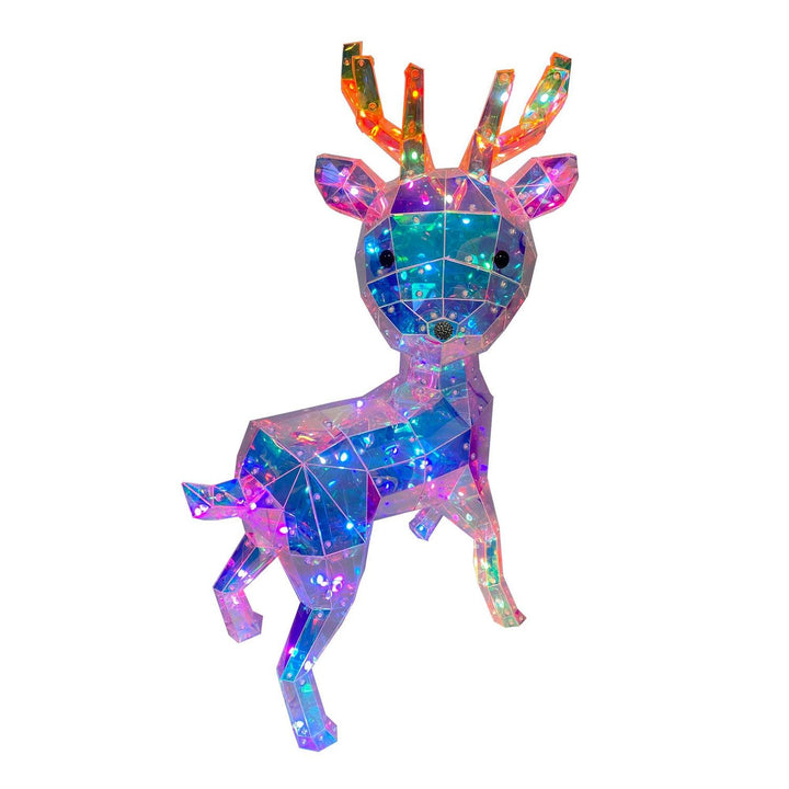 Department 56 Christmas Basics: Lit Prism Small Deer sparkle-castle