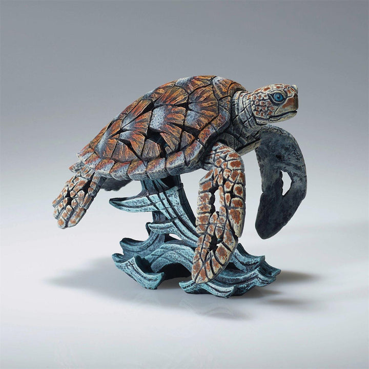 Edge Sculpture: Miniature Sea Turtle Bust sparkle-castle