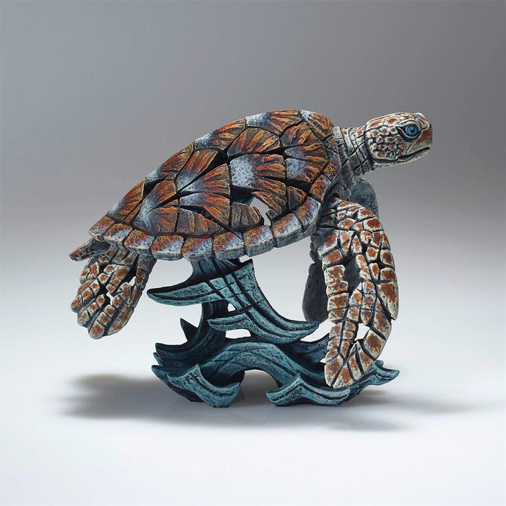 Edge Sculpture: Miniature Sea Turtle Bust sparkle-castle