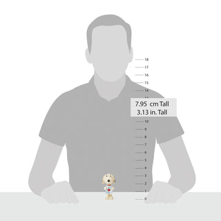 Jim Shore Peanuts: Snoopy I Love You Card Mini Figurine sparkle-castle