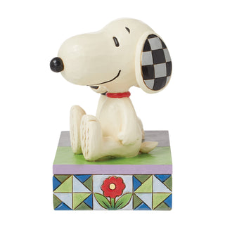 Jim Shore Peanuts: 1950's Snoopy & Today's Snoopy Figurine sparkle-castle