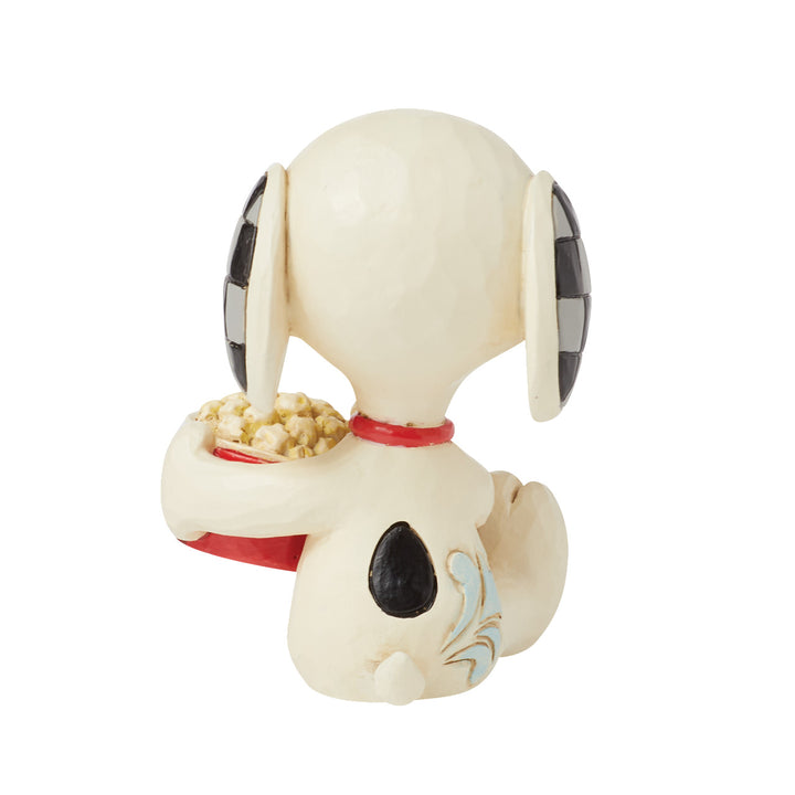 Jim Shore Peanuts: Snoopy With Popcorn Mini Figurine sparkle-castle