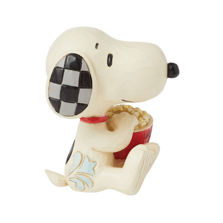 Jim Shore Peanuts: Snoopy With Popcorn Mini Figurine sparkle-castle