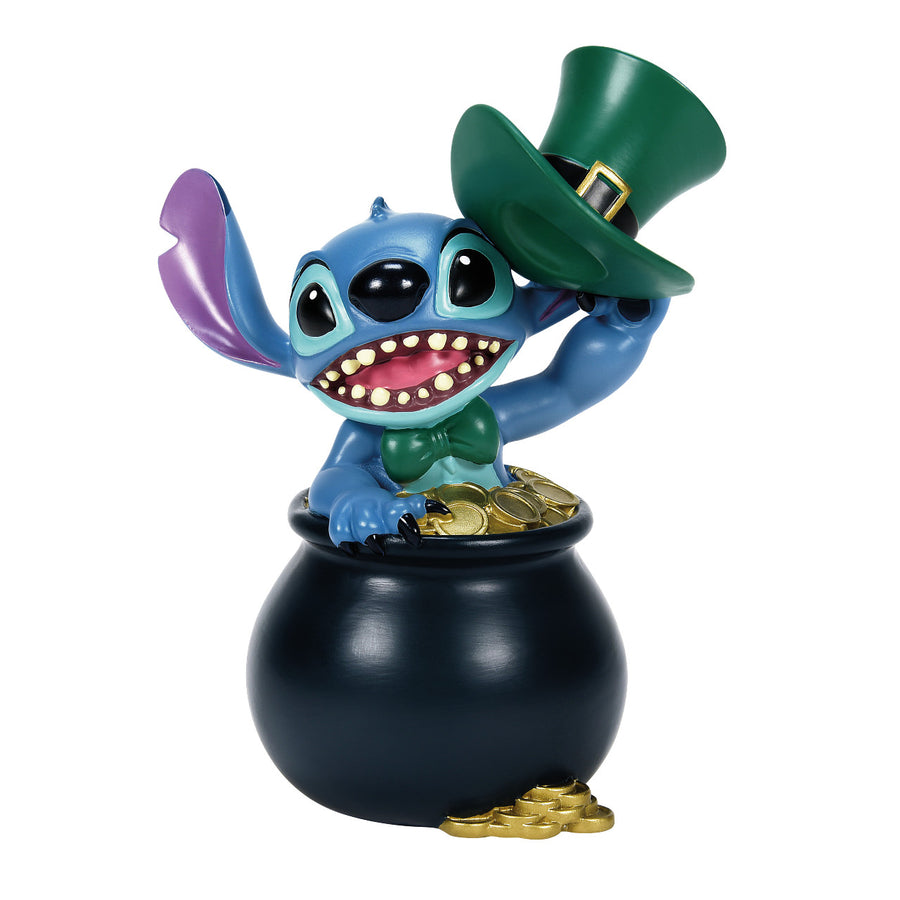 Disney Showcase: Stitch St. Patrick's Day Moment Figurine sparkle-castle