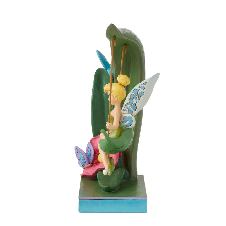 Jim Shore Disney Traditions: Tinker Bell on Swing Figurine sparkle-castle