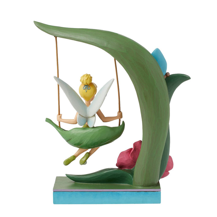 Jim Shore Disney Traditions: Tinker Bell on Swing Figurine sparkle-castle