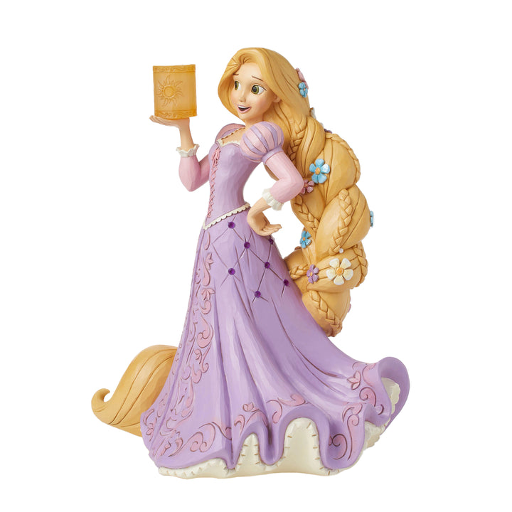 Jim Shore Disney Traditions: Rapunzel Deluxe 8th In Series Figurine sparkle-castle