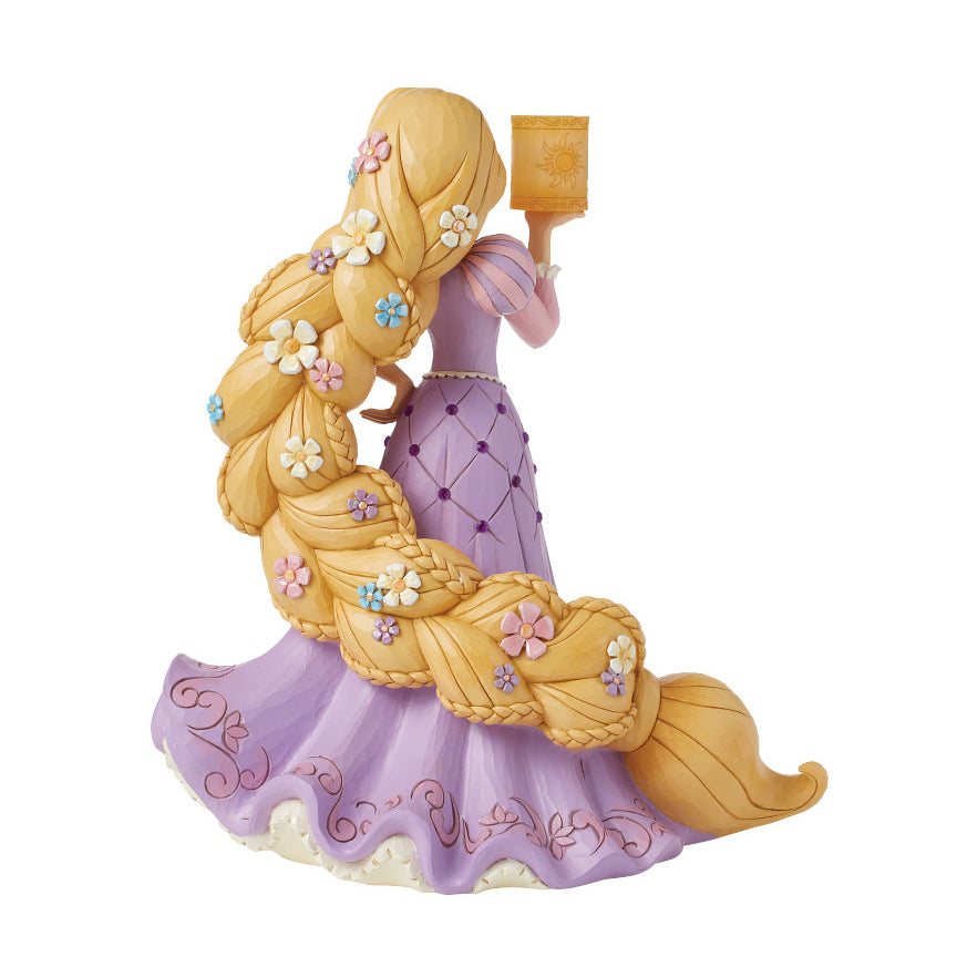 Jim Shore Disney Traditions: Rapunzel Deluxe 8th In Series Figurine sparkle-castle