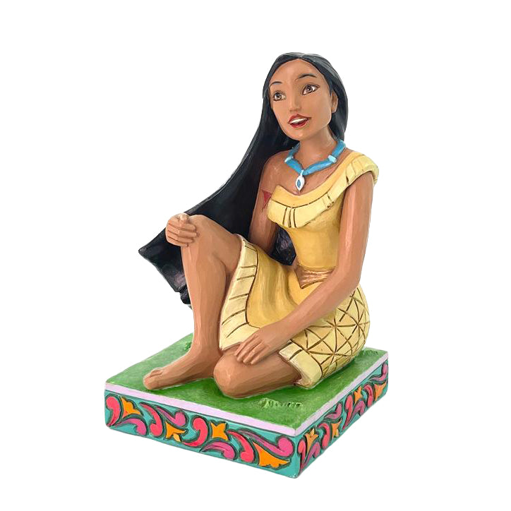 Jim Shore Disney Traditions: Pocahontas Personality Pose Figurine sparkle-castle