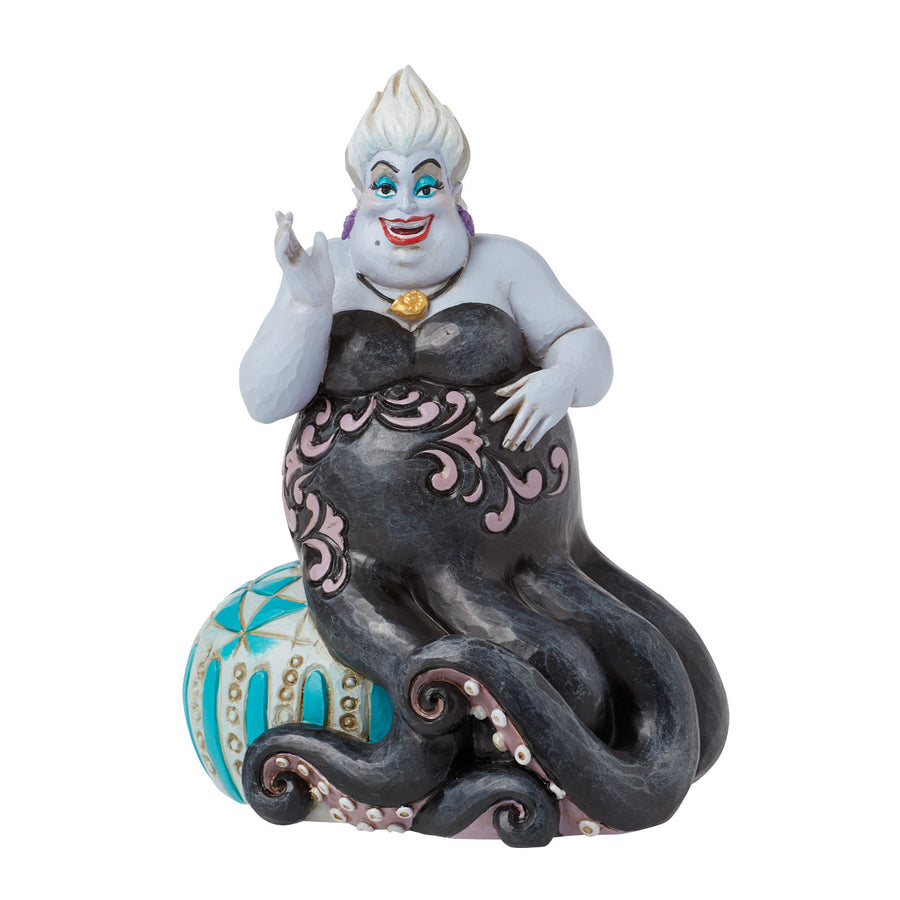 Jim Shore Disney Traditions: Ursula Sitting On Sea Urchin Figurine sparkle-castle