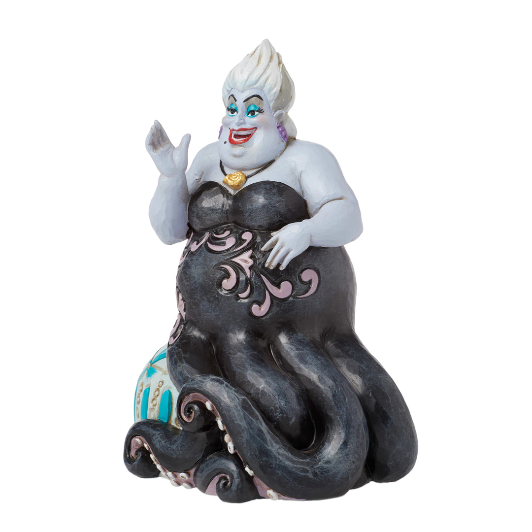 Jim Shore Disney Traditions: Ursula Sitting On Sea Urchin Figurine sparkle-castle