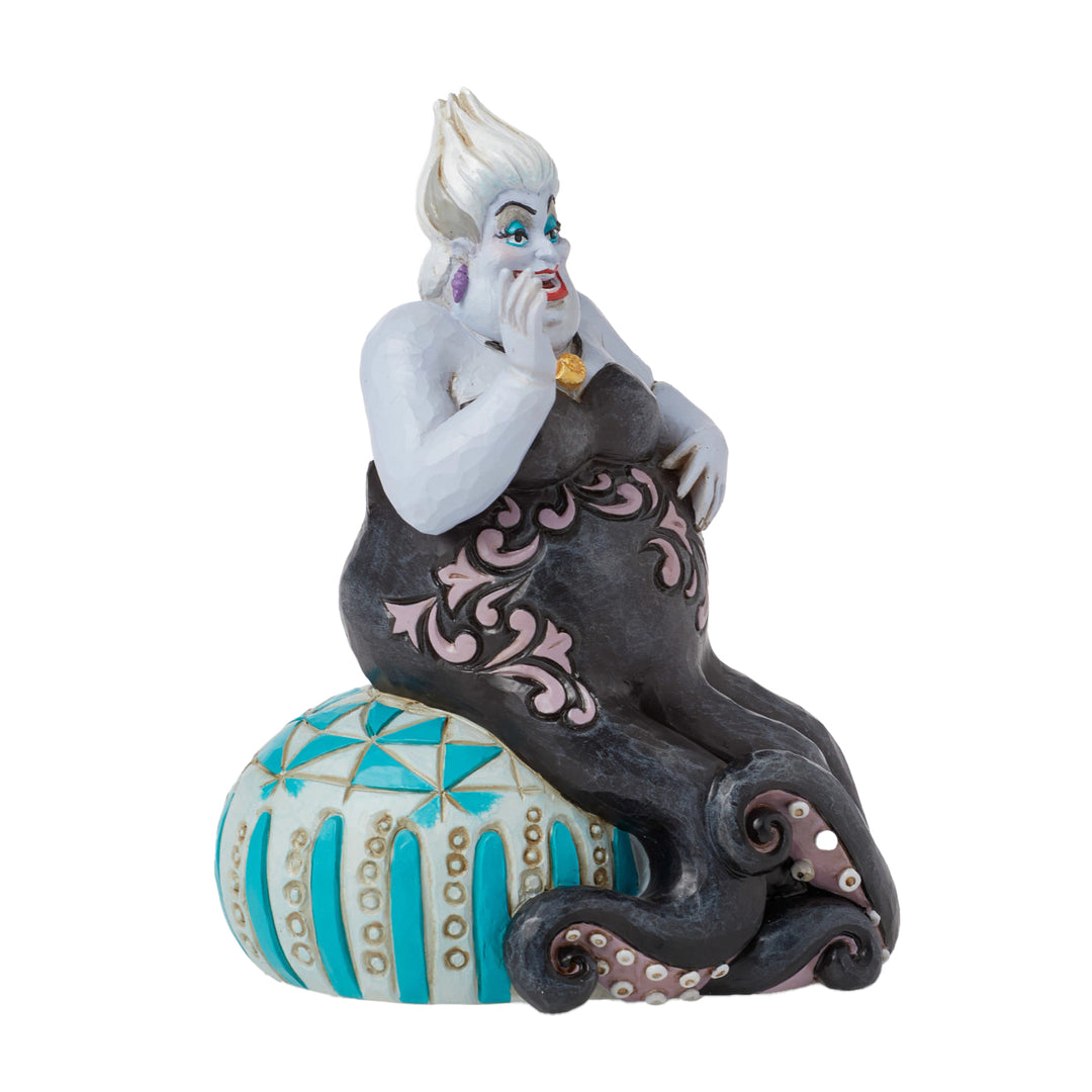 Jim Shore Disney Traditions: Ursula Sitting On Sea Urchin Figurine sparkle-castle