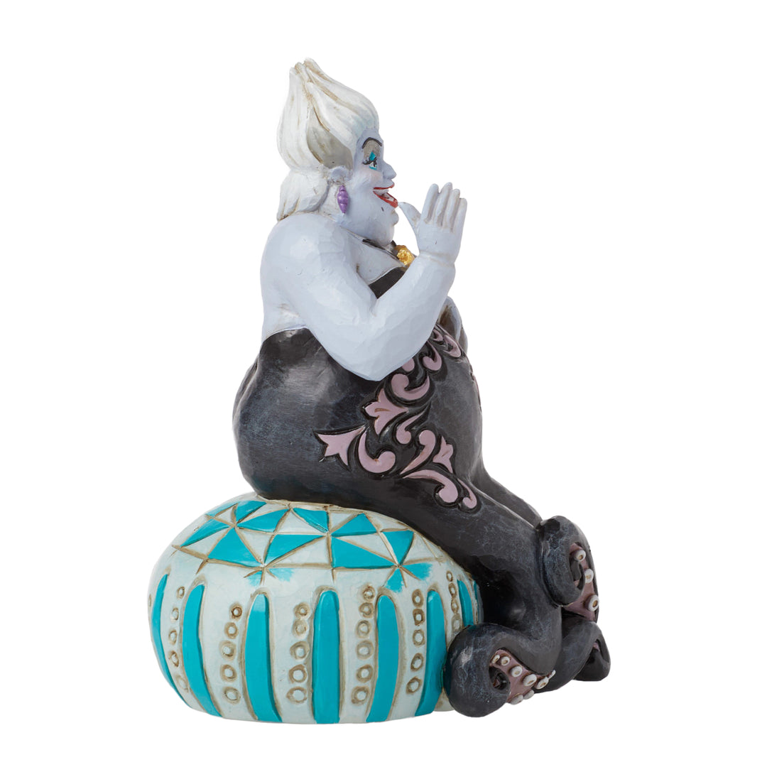 Jim Shore Disney Traditions: Ursula Sitting On Sea Urchin Figurine sparkle-castle