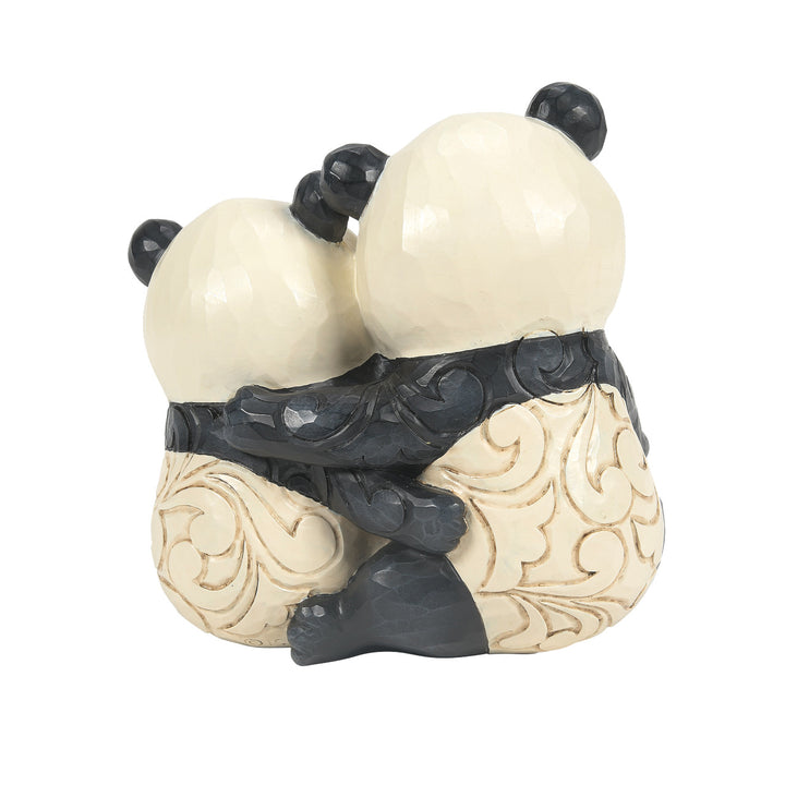 Jim Shore Heartwood Creek: Panda Couple With Heart Figurine sparkle-castle