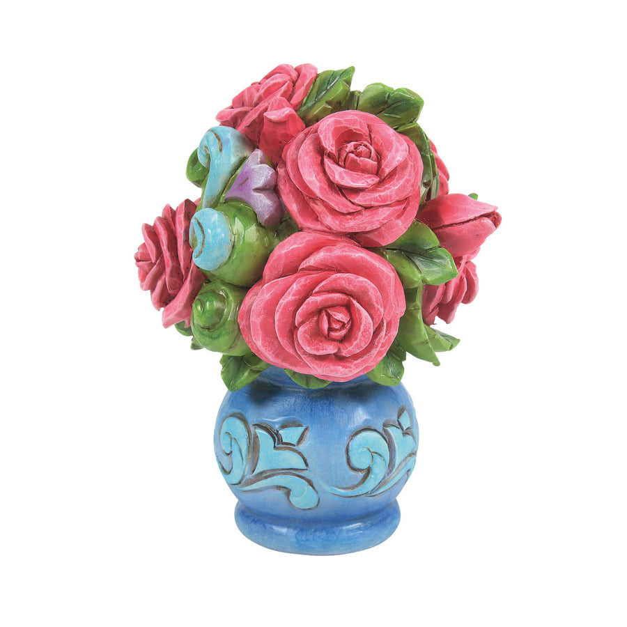 Jim Shore Heartwood Creek: Rose Bouquet Mini Figurine sparkle-castle