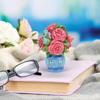 Jim Shore Heartwood Creek: Rose Bouquet Mini Figurine sparkle-castle