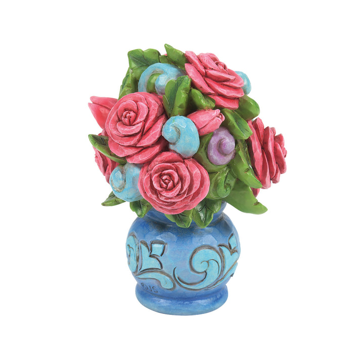 Jim Shore Heartwood Creek: Rose Bouquet Mini Figurine sparkle-castle