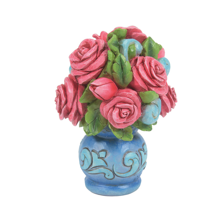 Jim Shore Heartwood Creek: Rose Bouquet Mini Figurine sparkle-castle